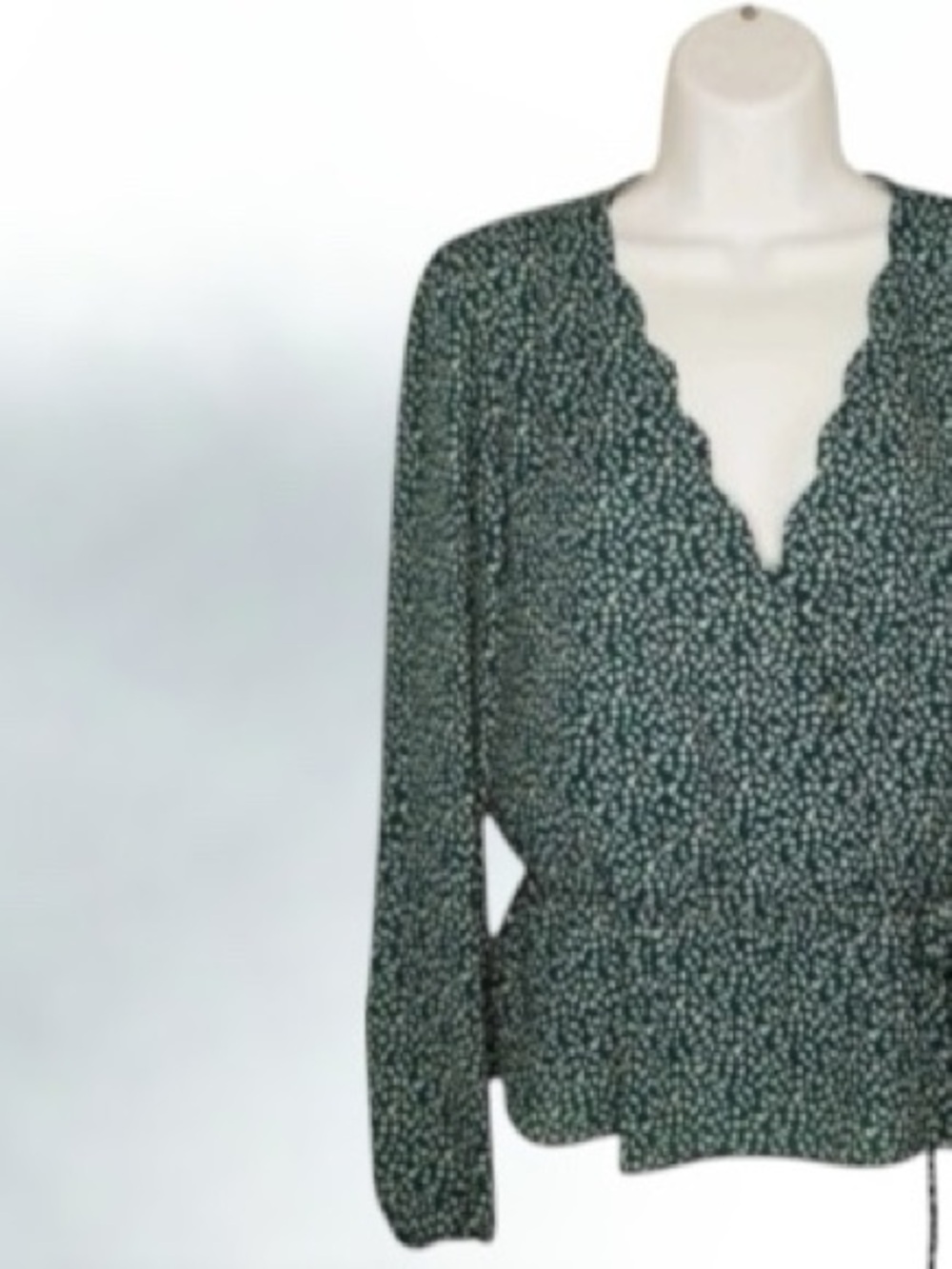 Nine Britton Cavanna Faux Wrap Blouse, NWT - Picture 2 of 4